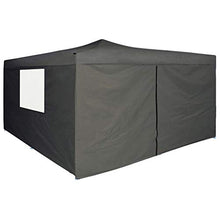 Festnight Gazebo da Giardino Gazebo Pieghevole con 4 Pareti Gazebo 5x5 m Tende Gazebo Chiuso Impermeabile Tendone da Esterno Bianco/Antracite