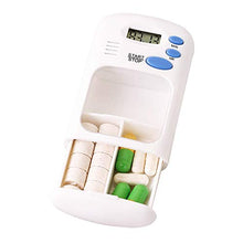 Organizer per pillole, organizer per pillole, portapillole elettronico, per conservare le pillole elettroniche, visibile e trasparente, piccolo da viaggio, organizzatore per vitamine, oli di pesce