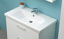Pelipal 316 Carina - Lavabo in ceramica, 82 x 50 x 45 cm, colore: Bianco