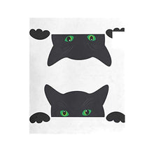 Carino gatto nero con occhi verdi cassetta delle lettere copre magnetico divertente animale gattino Halloween giardino cortile decorazione casa dimensioni standard 53,3 cm x 45,7 cm