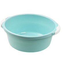 Triamisu Lavabo per Uso Domestico Bacino di plastica Piccolo Piatto Tondo Spesso lavello lavabo lavabo lavabo lavabo Piccolo Bacino - Blu
