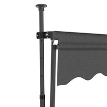 E E-NICES Tenda da Sole Retrattile Manuale con LED 200 cm Antracite