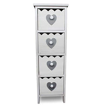 IlGruppone Mobiletto Multiuso per Bagno, Camera da Letto e Ingresso Misura 71x32x49cm con 6 cassetti Antoine