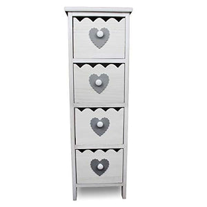 IlGruppone Mobiletto Multiuso per Bagno, Camera da Letto e Ingresso Misura 71x32x49cm con 6 cassetti Antoine