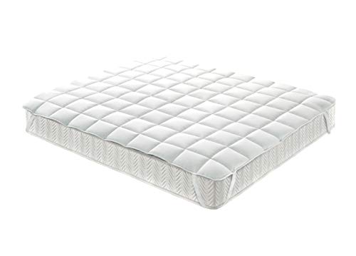SOFFICIOSO Topper Coprimaterasso Correggi Materasso Trapuntato Igienico MOD Fresh Cotton 1 Piazza E Mezza Topper