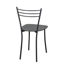 LARUSS 2 Sedie Cucina in Metallo Gloria Set di 2 SEDIE per Cucina Soggiorno Sala da Pranzo (Grigio)