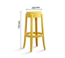 Y&G Stool Sgabello Bar/Sgabello Bar/Sgabello in plastica/Sgabello Semplice Bar/Sgabello Frontale (Colore : Bianca)