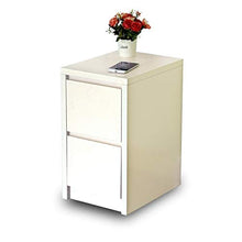AINIYF Comodino in Legno massello Armadietto Stretto Armadietto Comodino Armadietto a Pavimento Divano Laterale (Dimensioni: 39x30x53cm) (Color : Milky White)