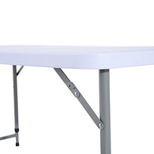 Outsunny Tavolo da Giardino Picnic Campeggio Pieghevole Portatile Regolabile in PE Acciaio 122 x 61x 59/74cm