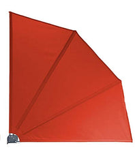 QUICK STAR - Paravento per Balcone, 115 x 115 cm, in Tessuto, Colore: Terra