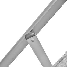 XONE Coppia Sdraio 5 Posizioni Grigio Melange | 2 Sdraio Spiaggia Giardino in Alluminio e textilene, Dimensioni 102x58x93 cm