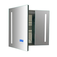 LIUXING-Home Gabinetto Specchio Lega di Alluminio Bagno cosmetico Governo di immagazzinaggio di Illuminazione a LED Anti Nebbia Specchio Armadio con ripiano in Vetro Regolabile .Arredo Bagno