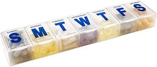 Organizzatore settimanale per pillole – Agenda per 7 giorni per pillole extra large e organizer giornaliero per pillole e promemoria medicinali, con scomparti dal lunedì alla domenica