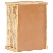 vidaXL Legno Massello di Mango Credenza con Ante in Acciaio Madia Mobile Armadietto Armadio Mobiletto Alto Portaoggetti Cassa Mobili 60x35x75 cm