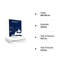 ZenPur Coprimaterasso Singolo Impermeabile 90x190-200 cm | Antiacaro, Ipoallergenico, Traspirante - Garantito a Vita