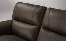Dafne Italian Design Divano a 3 posti. Tessuto Manila Siena (cm. 198 x 95 x 94h)