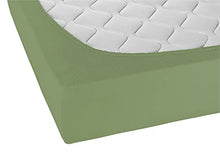 Biberna 0012344 Lenzuolo Frottee-Stretch (Altezza Materasso max. 22 cm) 1X 180X200 cm > 200X200 cm, Abete Rosso