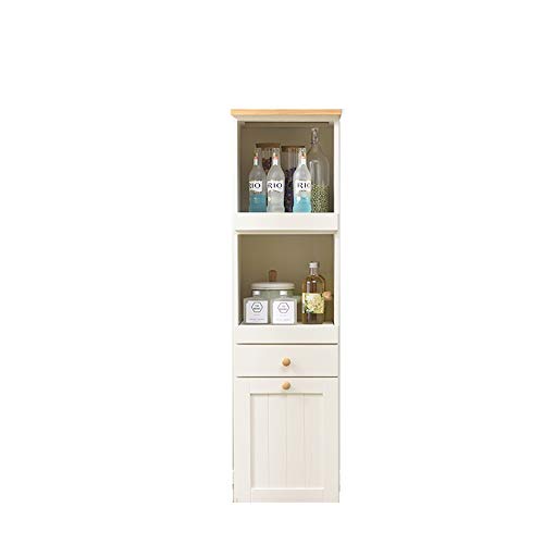 KYEEY Credenza Governo di Legno Governo di immagazzinaggio Buffet Armadio Server Laterale Tavolo Robusto 2 Cassetti Mobili Soggiorno (Color : White, Size : 35x40x126cm)
