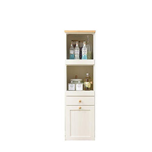 KYEEY Credenza Governo di Legno Governo di immagazzinaggio Buffet Armadio Server Laterale Tavolo Robusto 2 Cassetti Mobili Soggiorno (Color : White, Size : 35x40x126cm)