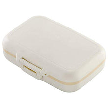 BGSFF Portapillole settimanale in plastica con Coperchio Porta da Viaggio Scatola da Viaggio Creativa Portatile per medicinali Staccabile Bianca