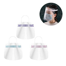 PRETYZOOM 3 Pezzi di Protezione per Schizzi Facciali Protettivi Protettivi Anti-Olio Schizzi Trasparenti Visi Protettivi Anti-Saliva Protezione Viso Occhi Bocca Isolamento (Colore Casuale)
