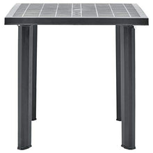 SKM Tavolo da Giardino Antracite 80x75x72 cm in Plastica