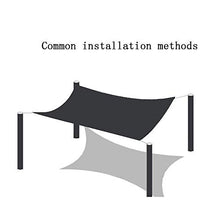 HTL Durable 12-Pin Parasole Net, Spessa Protezione Solare Panno, Usato per Ombreiatura e Isolamento Termico Di Courtyard, Balcone e Sul Tetto. L'Ombreiatura Tasso È Del 90%,Nero,6M * 15M