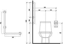 Montaggio a parete Maniglioni da Bagno Bagno Grab Bar Maggiore anziana Doccia Balance Assist Rails, avanzata Bagno Asciugamano Staffa, Antiscivolo Durevole Accessori da Bagno