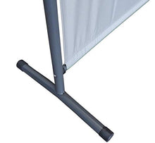 QUICK STAR Paravento da Giardino 150 x 190 cm Divisorio in Tessuto Balcone Protezione della Privacy Bianco