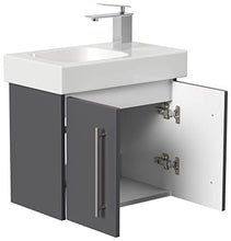 emotion ICONXS53CMRECHTS000104DE - Lavabo con mobiletto, in Legno, 53 x 41 x 29,6 cm, Colore: Antracite Lucido