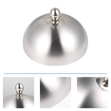 Cabilock Copertura a Cupola in Metallo Cupola di Fusione del Formaggio Accessori di Copertura della Piastra in Acciaio Inox Imbastitura Rotonda Copertura a Vapore con Manico per Griglia a