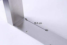 Base tavolo Acciaio inossidabile 72 cm Mainz 80cm 10x5 cm
