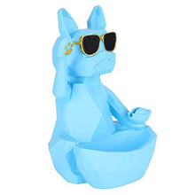 Hancend Scatola portaoggetti Famiglia Cartoon Gatto Antiscivolo Telecomando Chiave Scatola portaoggetti Custodia Organizer Decorazione(Blu)
