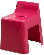 Sgabello da Doccia in plastica, Sgabello da Bagno Multifunzione trapezoidale con Schienale per Bambini Sgabello da Bagno sgabelli da Bagno 0108 (Colore: D)
