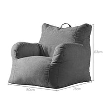 Poltrone Pigro Divano Sofa Estraibile e Lavabile Svago Pigro Divano Schienale Camera da Letto Carino Affitto (Color : Blue, Size : 80 * 78 * 63cm)