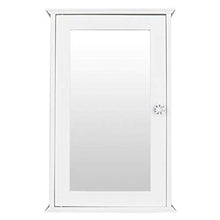 BXSZVOK Armadio a Specchio da Bagno a Tre Piani con Anta Singola mobili Decorativi Moderni Bianchi