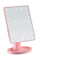 UYZ Specchio da toeletta per la Pulizia dello Specchio Portatile Princess a LED con Luce Touch Screen Lampada da Tavolo Specchio da toeletta Quadrato