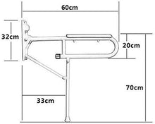 Maniglioni da Bagno Doccia aiuti Supporto di Sicurezza e bracciolo Grab Bar, Bagno Vecchio Disabili con Sedia a rotelle Accessori da Bagno