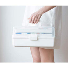WRJ Scatola di Armadietto dei Medicinali, Ampio Vano Portaoggetti con Serratura per La Casa E Vacanze con Maniglia Integrata di Stoccaggio E Trasporto Durevole,33cm