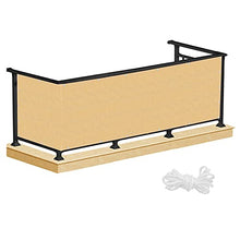 SPRINGOS - Protezione da sguardi indiscreti per balcone, 1 x 5 m, colore: Grigio