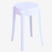 MKXF Sgabello di Plastica Sgabello Casa Dining Chair Addensare Colorato Sedia di Svago Sgabello Bagno Waiting Chair Scarpe Modifica Sgabello Piccolo Sgabello Alto Sgabello Rotondo Sgabello,C