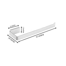 Leekayer Acciaio Inossidabile Portasciugamani da Parete Bianco Pittura 26 cm Anello Asciugamano Bagno d' Angolo Singola Barra di Montaggio a Parete