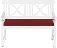 TexDeko Rivestimento (senza gommapiuma/imbottitura) per panchina da giardino, imbottitura per panchina da giardino, impermeabile (solo rivestimento 120 x 48 x 6 cm, bordeaux)