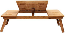 Tavolo da picnic all'aperto Laptop Vassoio regolabile Bamboo Computer Stand Computer Portatile Desk Pieghevole Taccuino Desk Desk Tavolo portatile per letto Divano Vassoio Tavolo Picnic Studiabile Tav