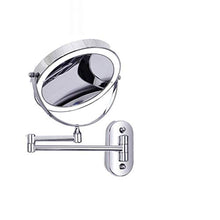 JJZI-L Bagno Specchio Rotondo, Metallo Illuminate Uomini Specchio da rasatura Piccolo Appartamento Fold Specchio di Bellezza Multifunzione Dressing Specchio