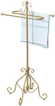 OOGB Free-Standing portasciugamani, Metallo, Semplice mensola, Porta Asciugamani, Porta Asciugamani Ferro (Color : Gold)