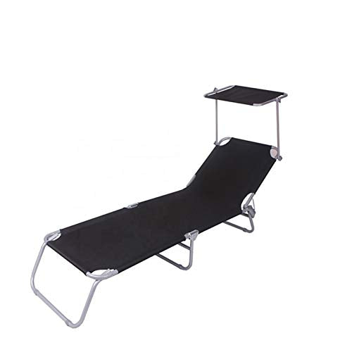 Enemy Sedie a Sdraio, Sedie da Giardino con Tende da Sole, spiagge Pieghevoli reclinabili, sedie a Sdraio, Cuscini reclinabili da Campeggio Pesanti, per Esterno Beach Beach Terrace Garden Camping