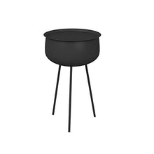 Jcnfa-Tavoli Piccolo Comodino, Scaffale in Metallo, con Spazio di Archiviazione, Tavolino Assemblato, 2 Colori(Size:13.77 * 23.62in,Color:Nero)