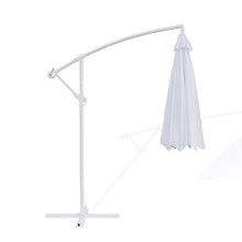 Ombrellone decentrato da Giardino Bianco Diametro 3m (ombrellone Bianco e palo Bianco)
