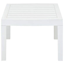 Lechnical Tavolino da Esterno Tavolino Basso da Giardino con Balcone Tavoli da Cucina Plastica Tavolo da Pranzo Salone mobili per Ufficio Bianco 78x55x38 cm